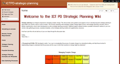 Desktop Screenshot of ictpd-strategic-planning.wikispaces.com