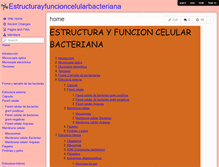 Tablet Screenshot of estructurayfuncioncelularbacteriana.wikispaces.com