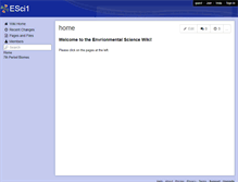 Tablet Screenshot of esci1.wikispaces.com