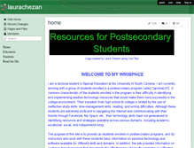Tablet Screenshot of laurachezan.wikispaces.com