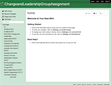 Tablet Screenshot of changeandleadershipgroupassignment.wikispaces.com