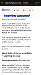 Mobile Screenshot of learningsuccess.wikispaces.com