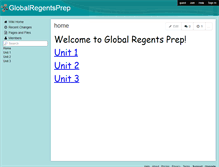 Tablet Screenshot of globalregentsprep.wikispaces.com