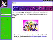 Tablet Screenshot of magicmaths.wikispaces.com