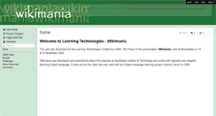 Desktop Screenshot of learningtechnologies-wikimania.wikispaces.com