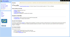 Desktop Screenshot of chrysalis.wikispaces.com