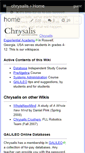 Mobile Screenshot of chrysalis.wikispaces.com