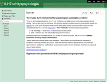 Tablet Screenshot of ilh7kehityspsykologia.wikispaces.com