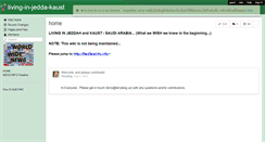 Desktop Screenshot of living-in-jedda-kaust.wikispaces.com