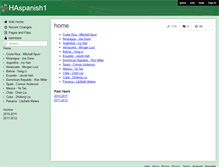 Tablet Screenshot of haspanish1.wikispaces.com