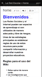 Mobile Screenshot of laredescolar.wikispaces.com