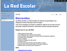 Tablet Screenshot of laredescolar.wikispaces.com