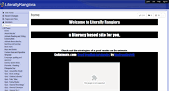 Desktop Screenshot of literallyrangiora.wikispaces.com