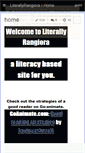 Mobile Screenshot of literallyrangiora.wikispaces.com
