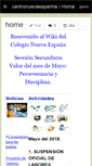 Mobile Screenshot of centronuevaespanha.wikispaces.com