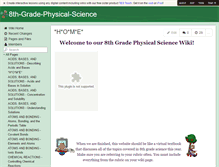 Tablet Screenshot of 8th-grade-physical-science.wikispaces.com