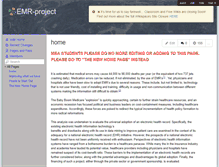Tablet Screenshot of emr-project.wikispaces.com