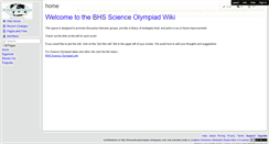 Desktop Screenshot of bhsscienceolympiad.wikispaces.com