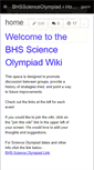 Mobile Screenshot of bhsscienceolympiad.wikispaces.com
