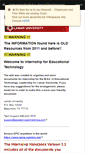 Mobile Screenshot of internshipforeducationaltechnology.wikispaces.com
