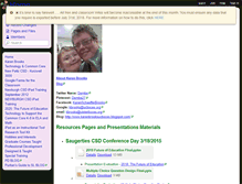 Tablet Screenshot of karenbrooks.wikispaces.com