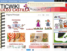 Tablet Screenshot of evaluacioncompetenciadigitalwiki.wikispaces.com