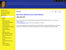 Tablet Screenshot of benfranklinmusic.wikispaces.com