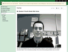 Tablet Screenshot of decker-fourth-grade.wikispaces.com