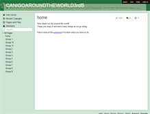 Tablet Screenshot of canigoaroundtheworld3rdb.wikispaces.com