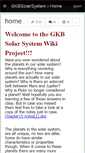 Mobile Screenshot of gkbsolarsystem.wikispaces.com