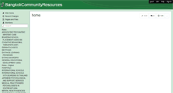 Desktop Screenshot of bangkokcommunityresources.wikispaces.com