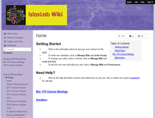 Tablet Screenshot of islaslab.wikispaces.com