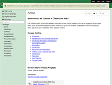 Tablet Screenshot of dannersclassroom.wikispaces.com