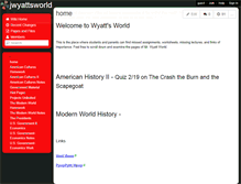 Tablet Screenshot of jwyattsworld.wikispaces.com