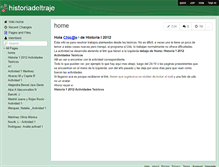 Tablet Screenshot of historiadeltraje.wikispaces.com
