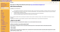 Desktop Screenshot of entornoalhuerto.wikispaces.com