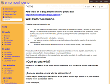 Tablet Screenshot of entornoalhuerto.wikispaces.com