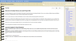 Desktop Screenshot of epicromeoandjuliet.wikispaces.com