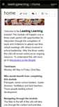 Mobile Screenshot of leadinglearning.wikispaces.com