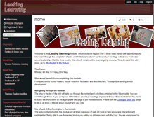 Tablet Screenshot of leadinglearning.wikispaces.com