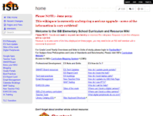 Tablet Screenshot of isbelementary.wikispaces.com