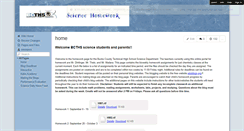 Desktop Screenshot of bcthssciencehomework.wikispaces.com