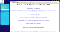 Desktop Screenshot of aplusdev.wikispaces.com
