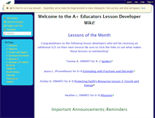 Tablet Screenshot of aplusdev.wikispaces.com