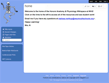 Tablet Screenshot of honorsanatomywhs.wikispaces.com