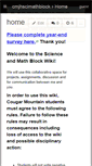 Mobile Screenshot of cmjhscimathblock.wikispaces.com