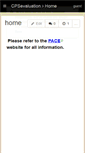 Mobile Screenshot of cpsevaluation.wikispaces.com