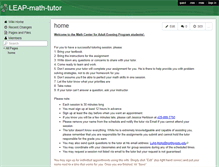 Tablet Screenshot of leap-math-tutor.wikispaces.com