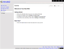 Tablet Screenshot of introdb2.wikispaces.com