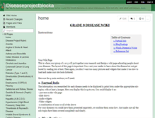 Tablet Screenshot of diseaseprojectblocka.wikispaces.com